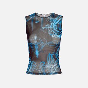 Miaou Blue Tattoo Tank